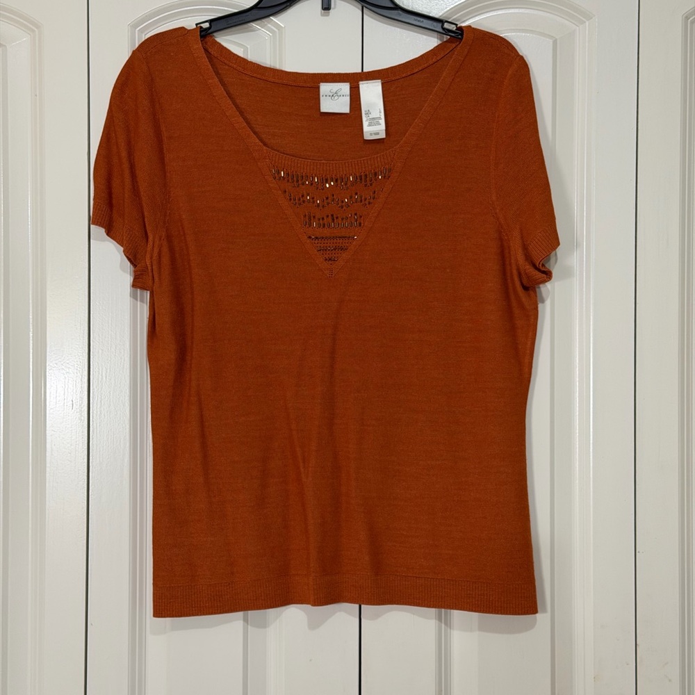 Pumpkin Short Sleeve Top